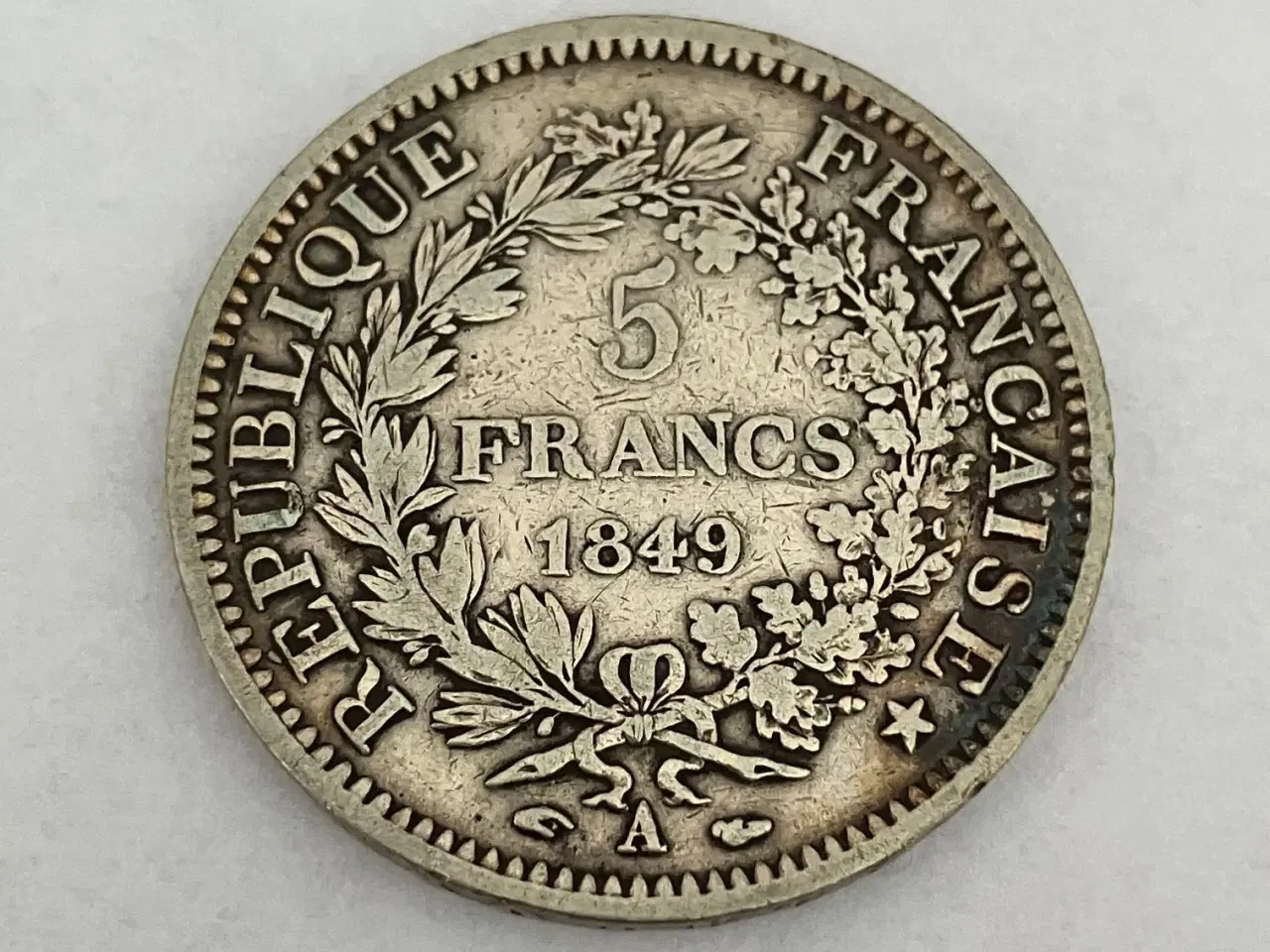 Billede 1 - 5 Francs France 1849 A