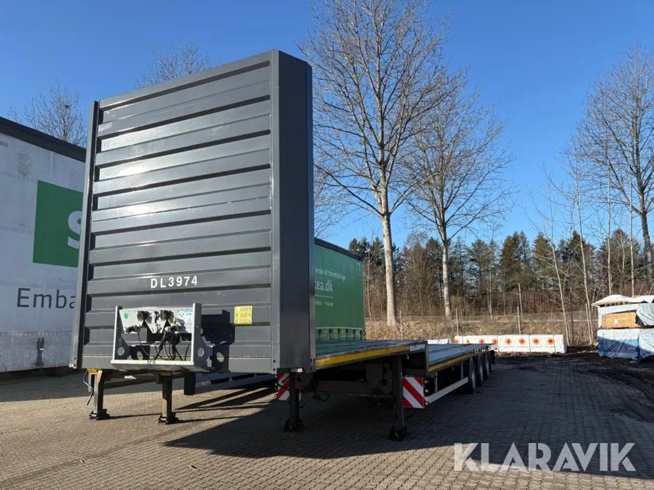 Billede 1 - Blokvogn / flatbed trailer Kässbohrer Mega XS RICT01 EBS-E nysynet