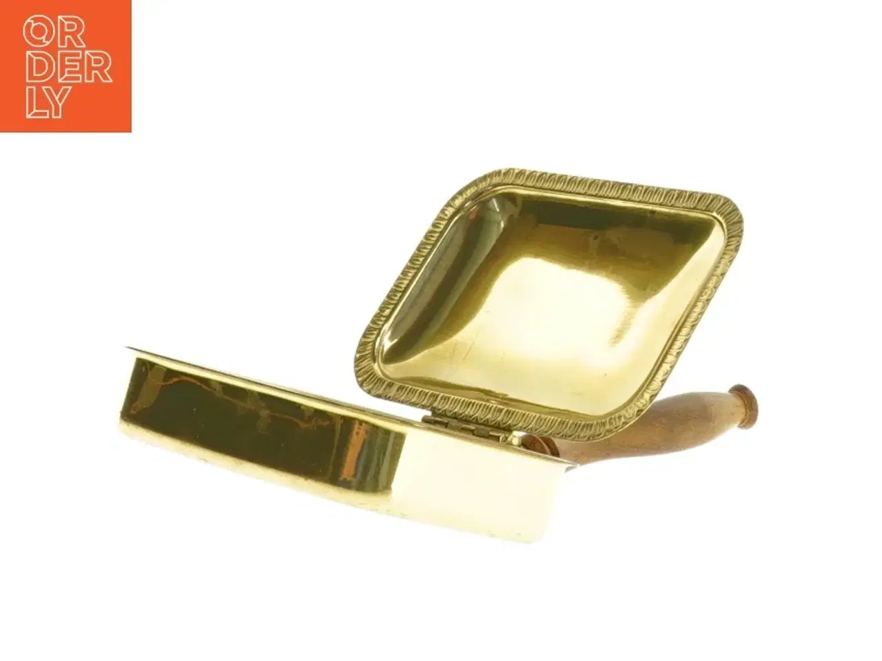 Billede 3 - Antik dåse med træhåndtag (str. 18 x 11 x 5 cm)