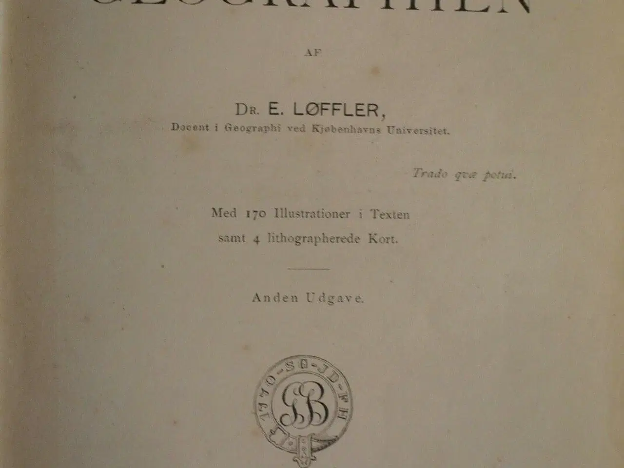 Billede 3 - haandbog i geographien, af e. løffler