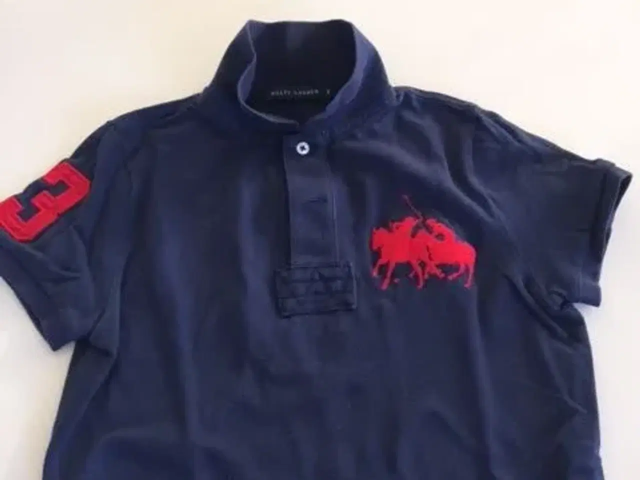 Billede 1 - Marineblå polo-shirt fra Ralph Lauren