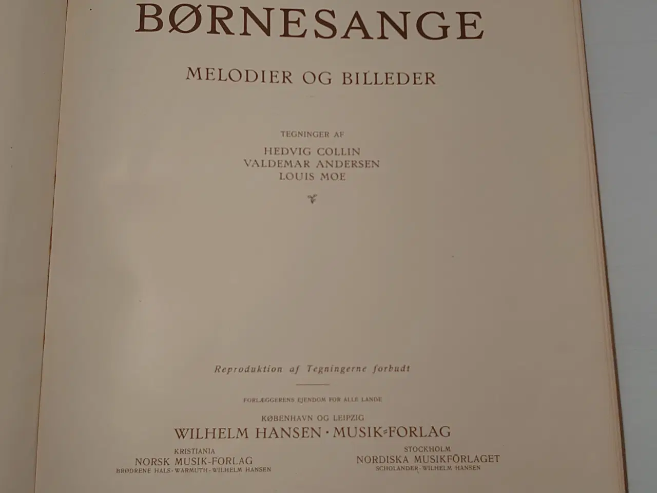 Billede 3 - Vore Børnesange, Melodier og Billeder. 1. samling.