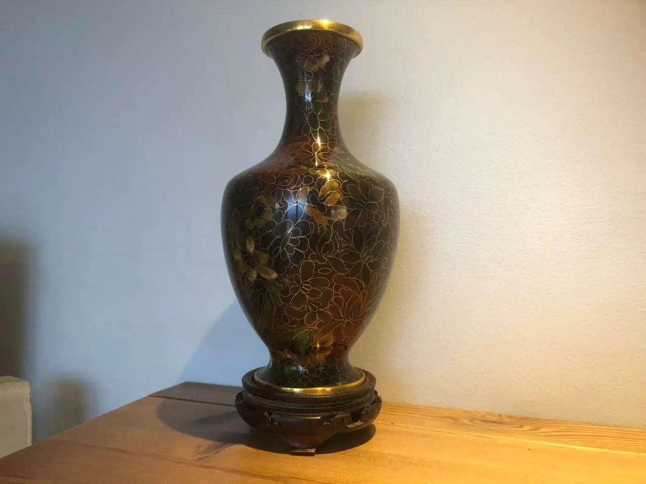 Billede 1 - Kinesisk Cloisonne vase