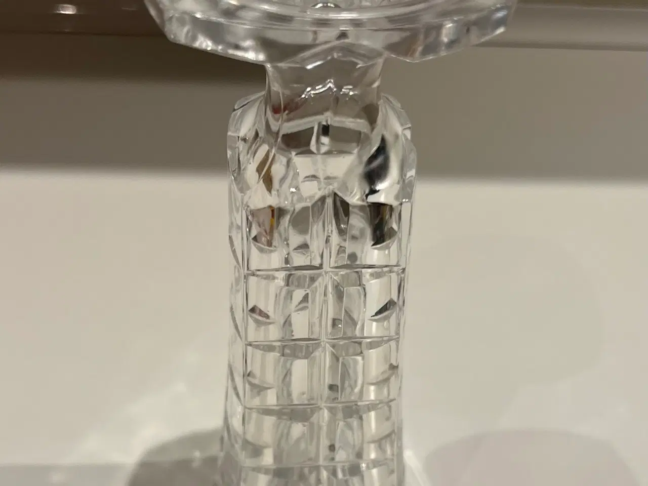 Billede 3 - Retro krystal vase - 22 cm høj.