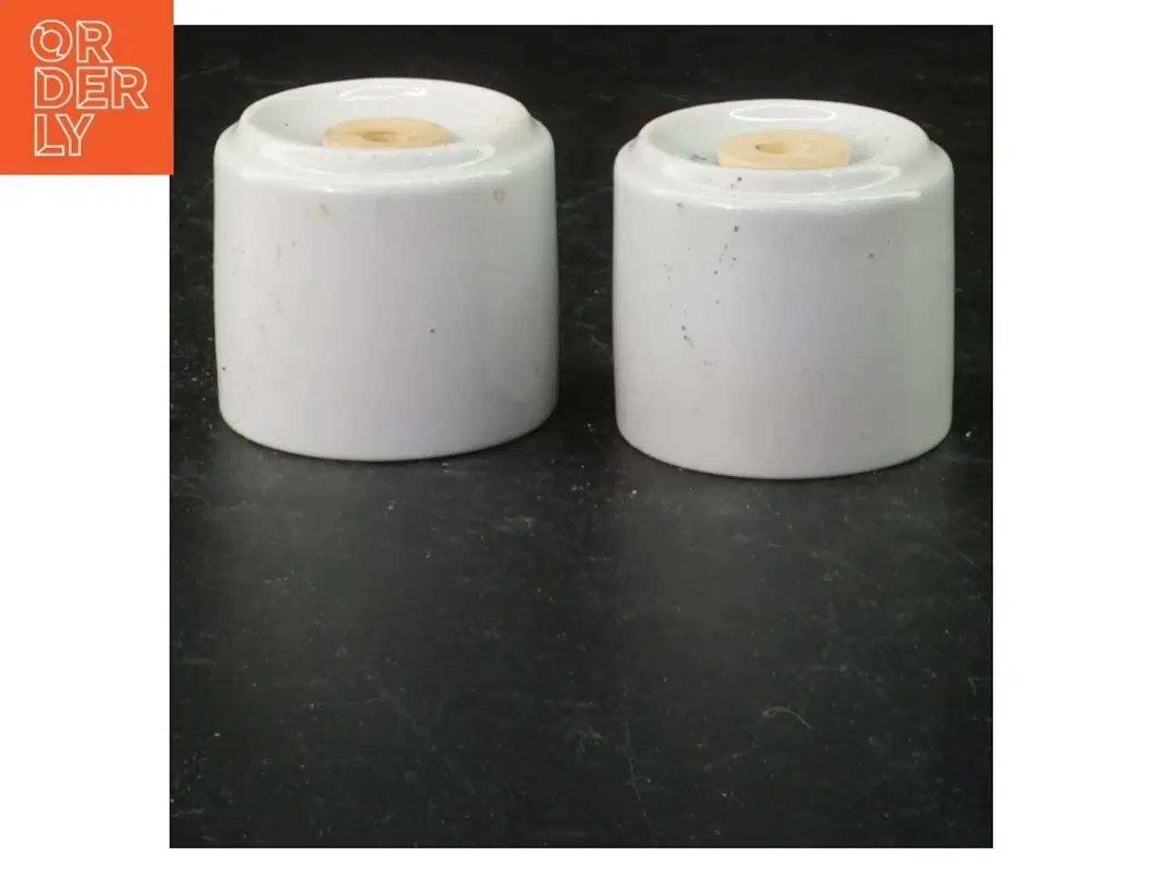 Billede 1 - Porcelæns salt- og peberbøsser