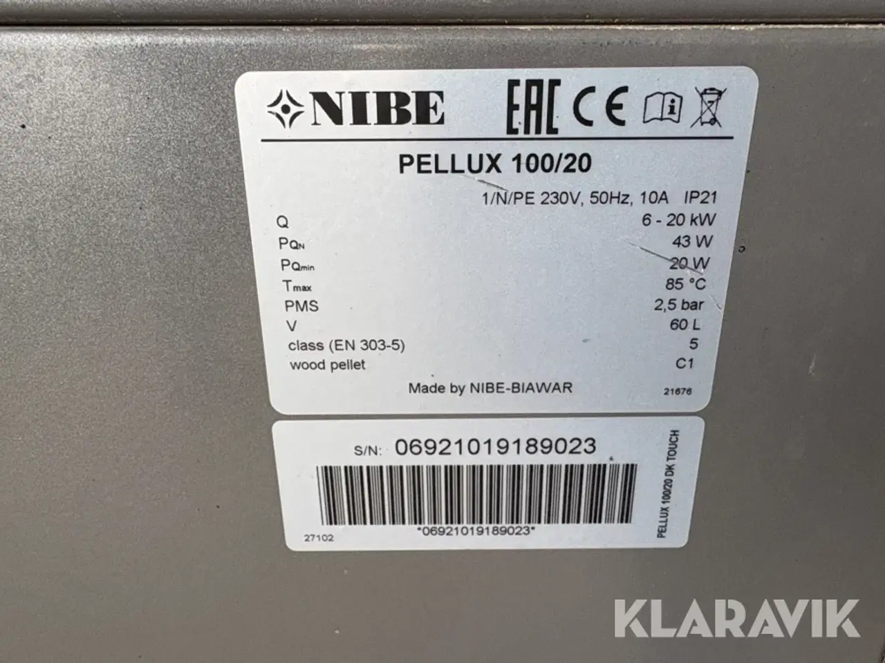 Billede 11 - Pillefyr Nibe Pellux 100/20