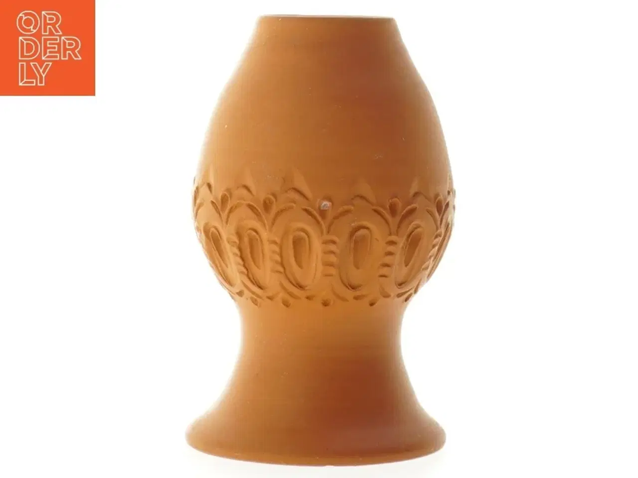 Billede 4 - Dekorativ ler vase (str. 13,5 x 8,5 cm)