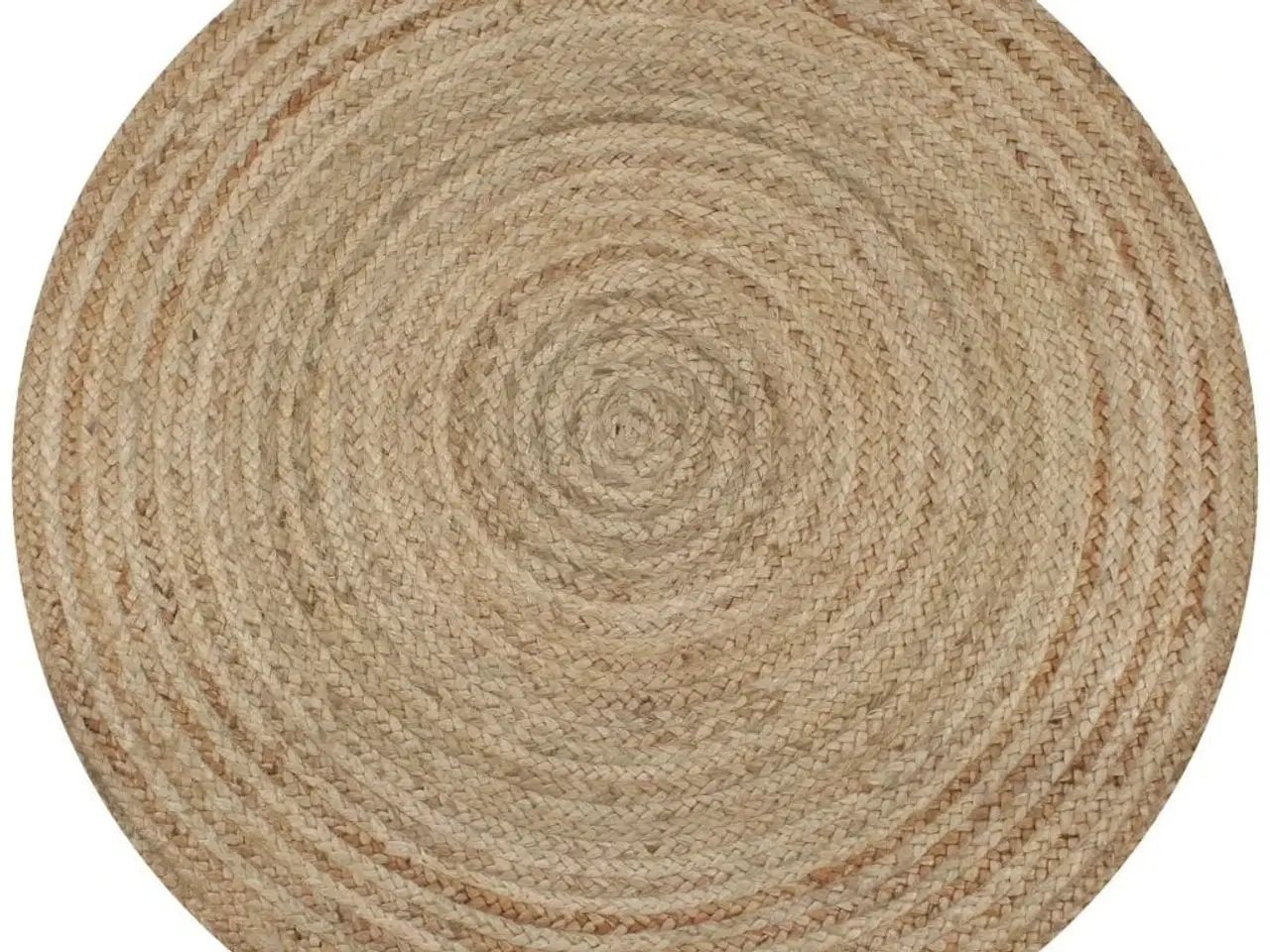 Billede 1 - Tæppe flettet jute 90 cm rund