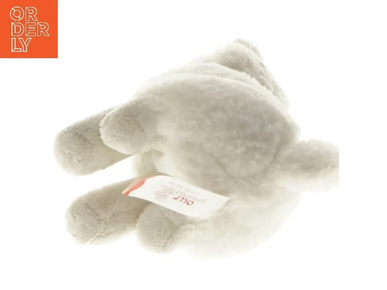 Billede 2 - Hvid plysbamse hund fra Our Generation (str. 19 cm)