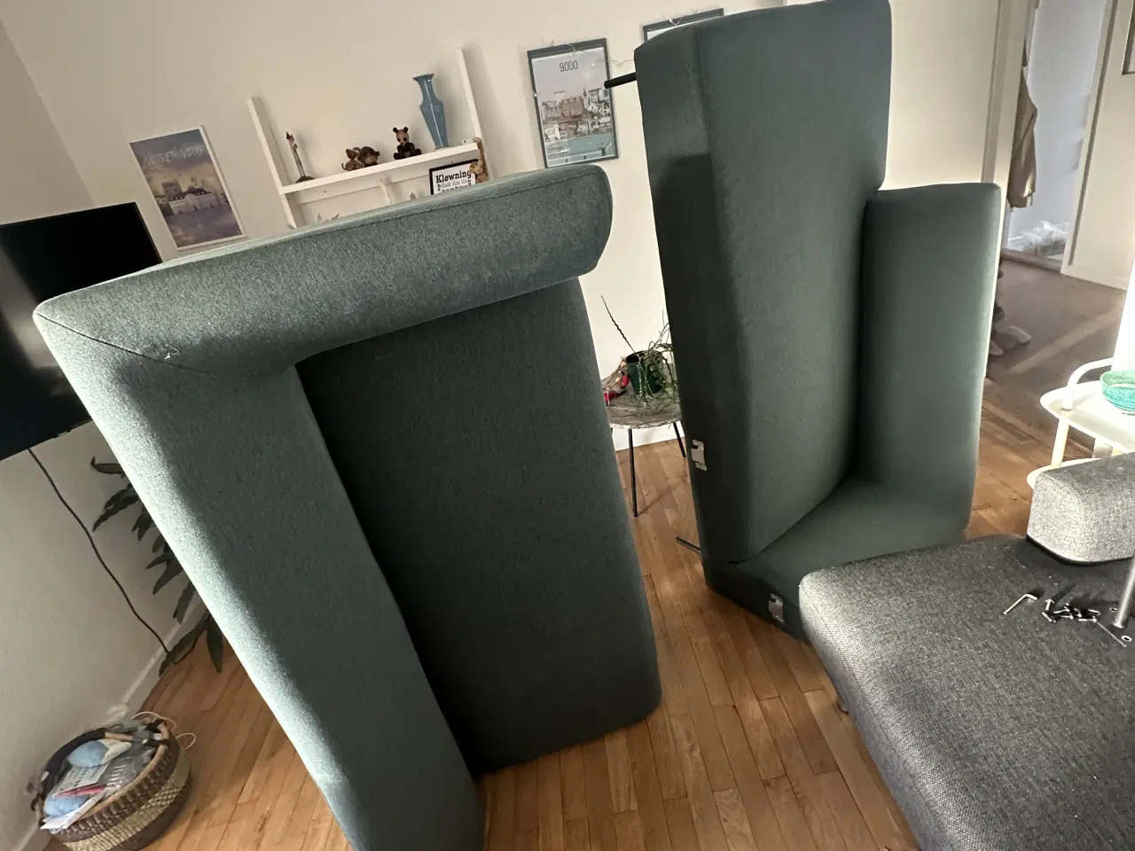 Billede 3 - Grøn hjørnesofa til salg