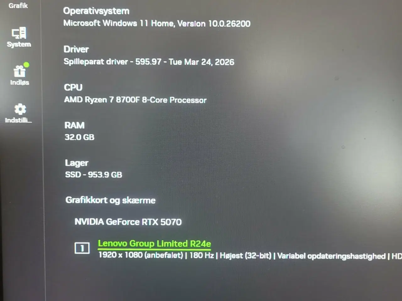 Billede 9 - Hp omen 35L gamer setup