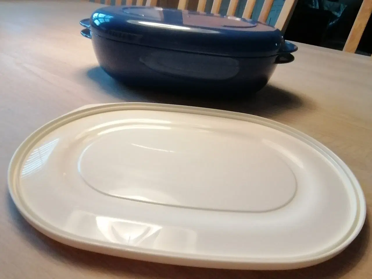 Billede 2 - Tupperware Micro ovns fad med eks. låg til opbevar