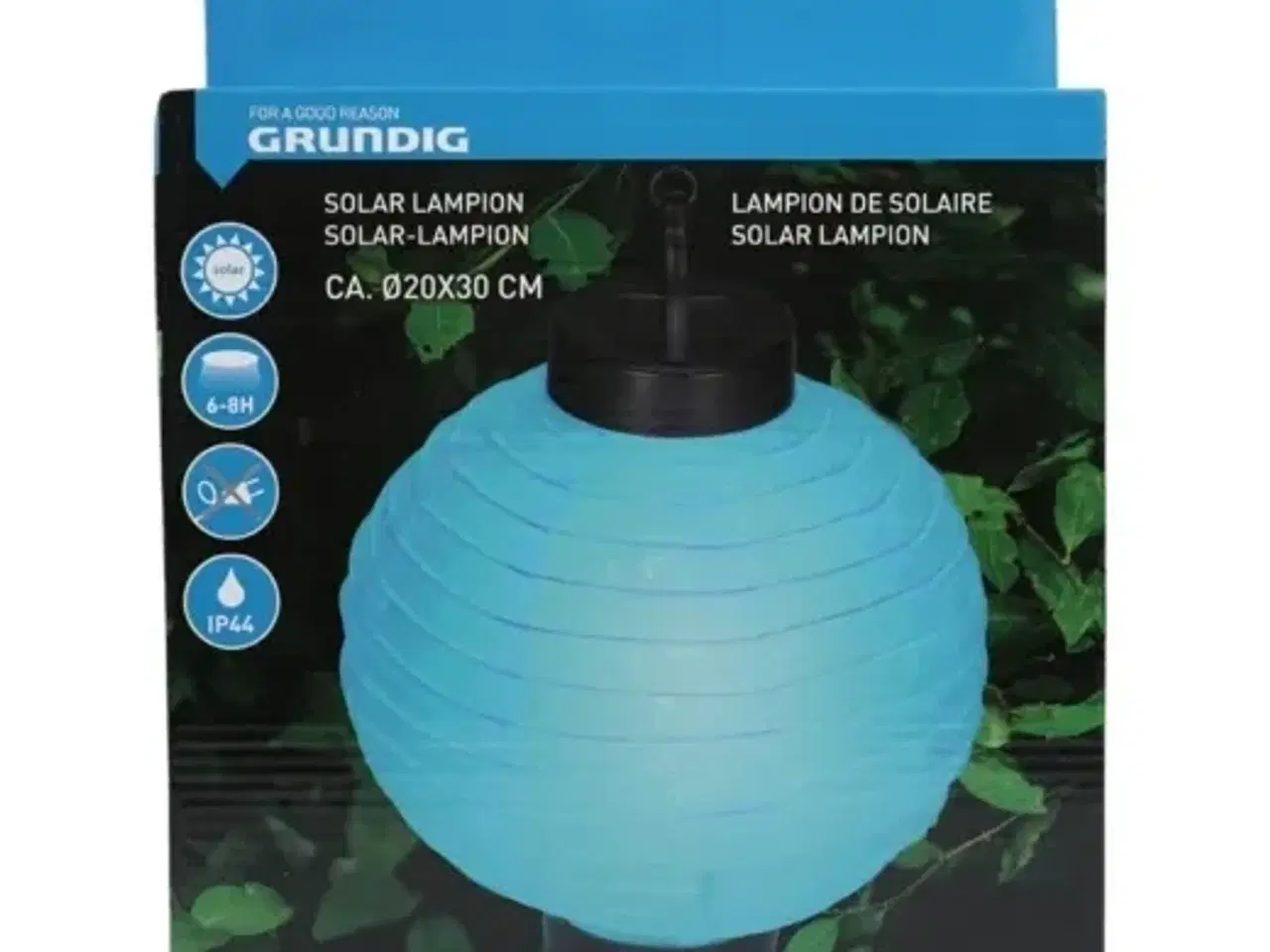 Billede 2 - 12 stk. Grundig lanterne led ip44 solar 30 cm 6 assorteret farver(ubrugt)