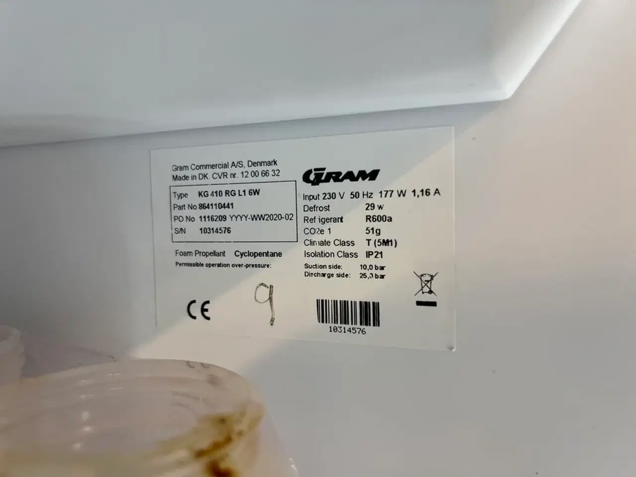 Billede 2 - Displaykøleskab GRAM KG 410 RG L1