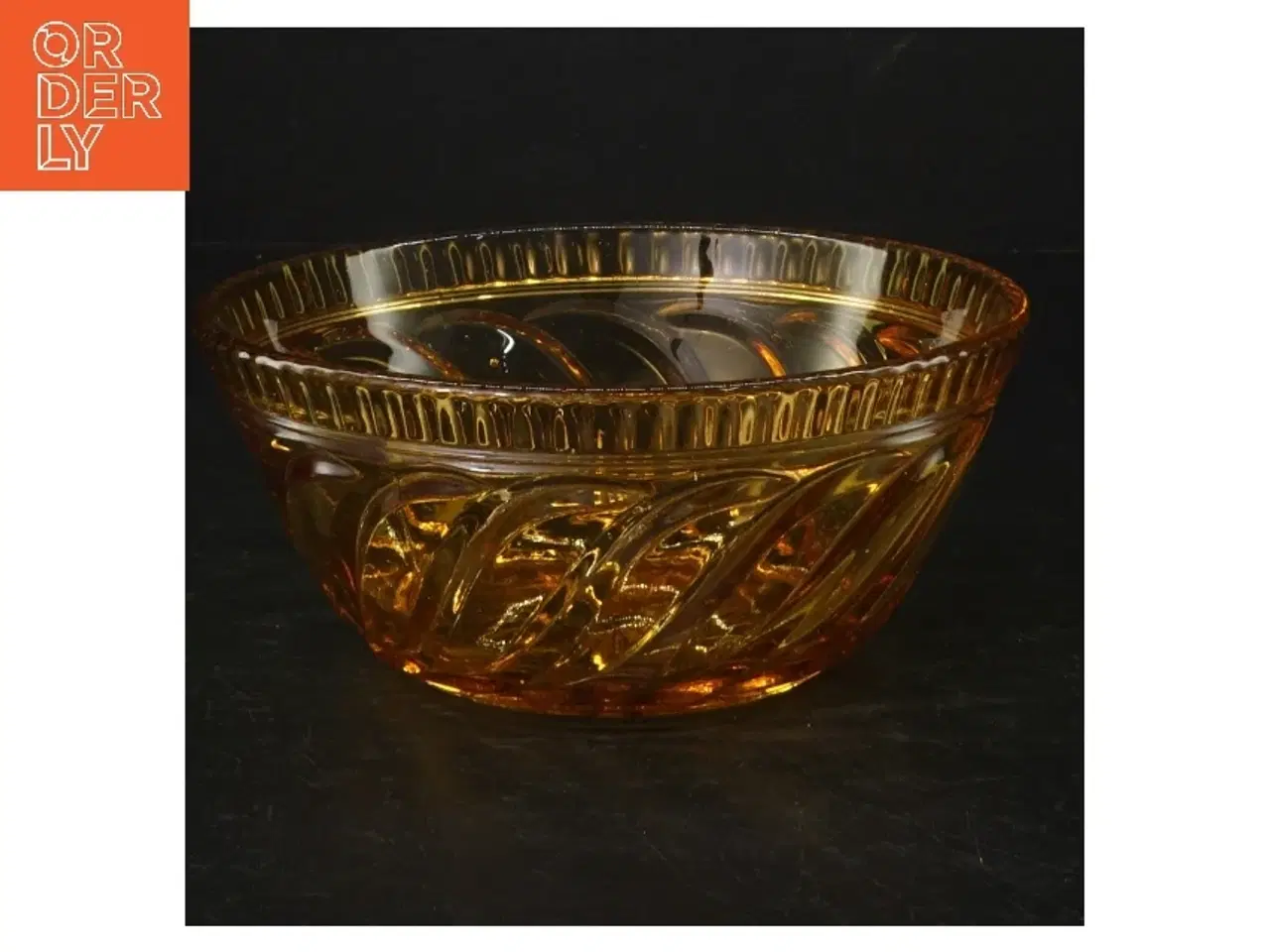 Billede 1 - Glasskål (str. H. 6,5 cm. ø. 15,5 cm)