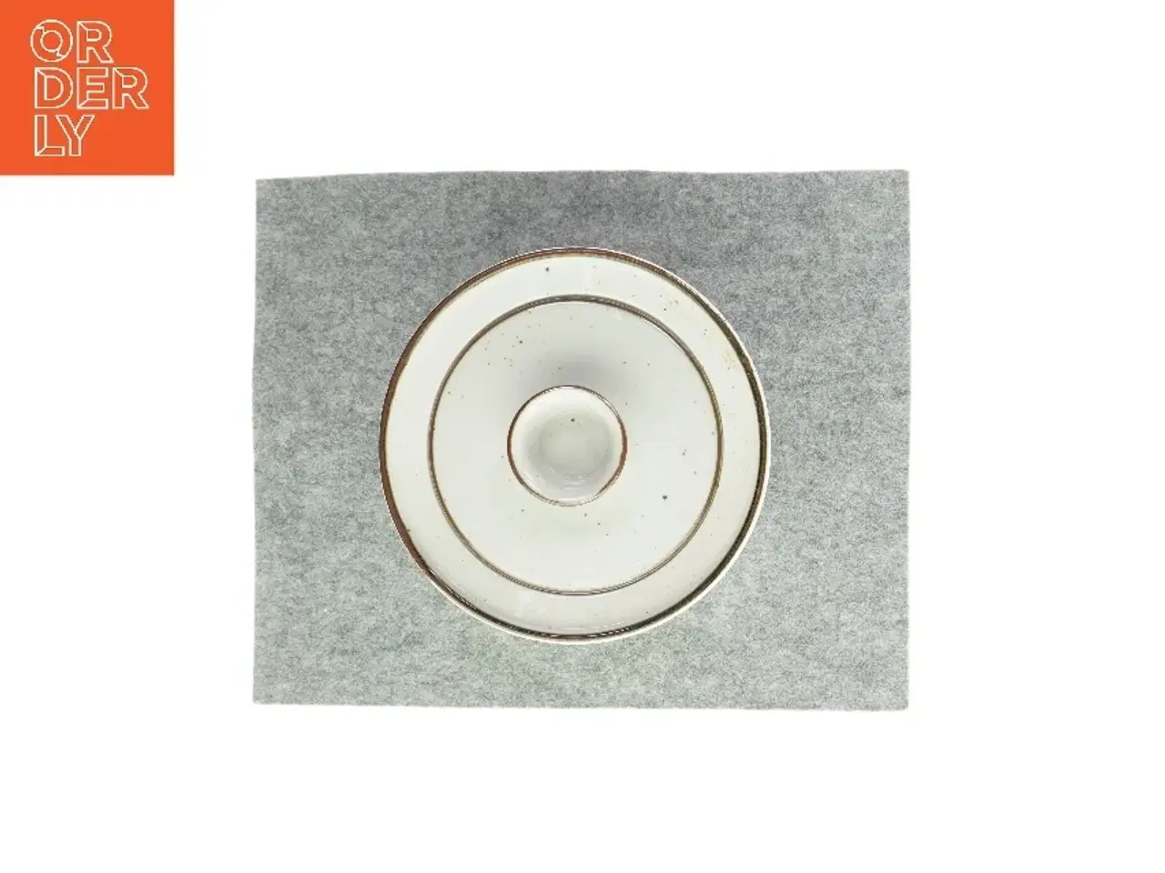 Billede 2 - Krukke med låg fra Dansk Design (str. HØ 10,5x24 cm)