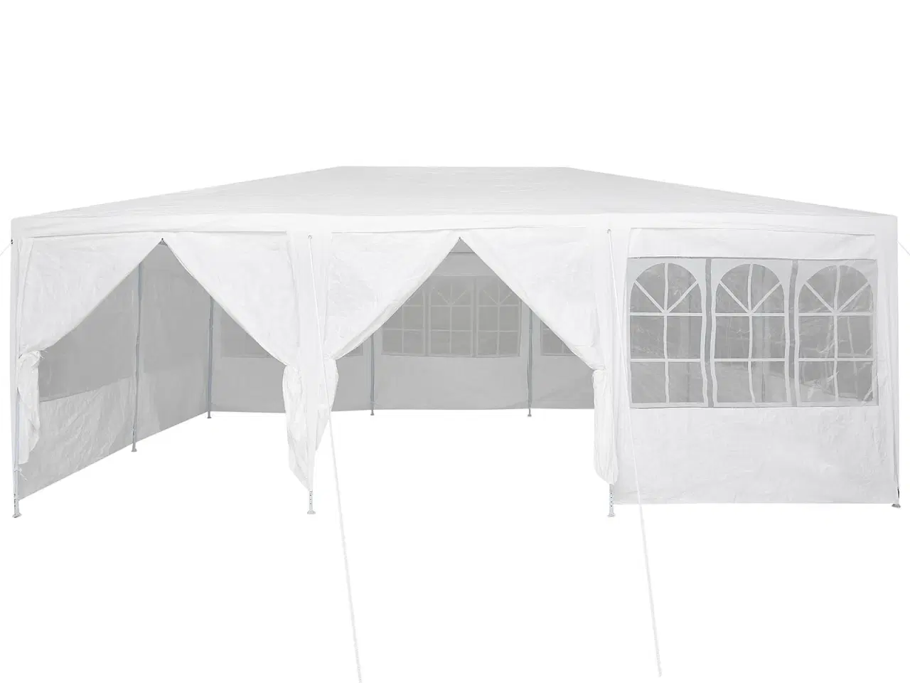 Billede 4 - Party Tent Hvid 600 x 400 x 266 cm Polyester og Stål