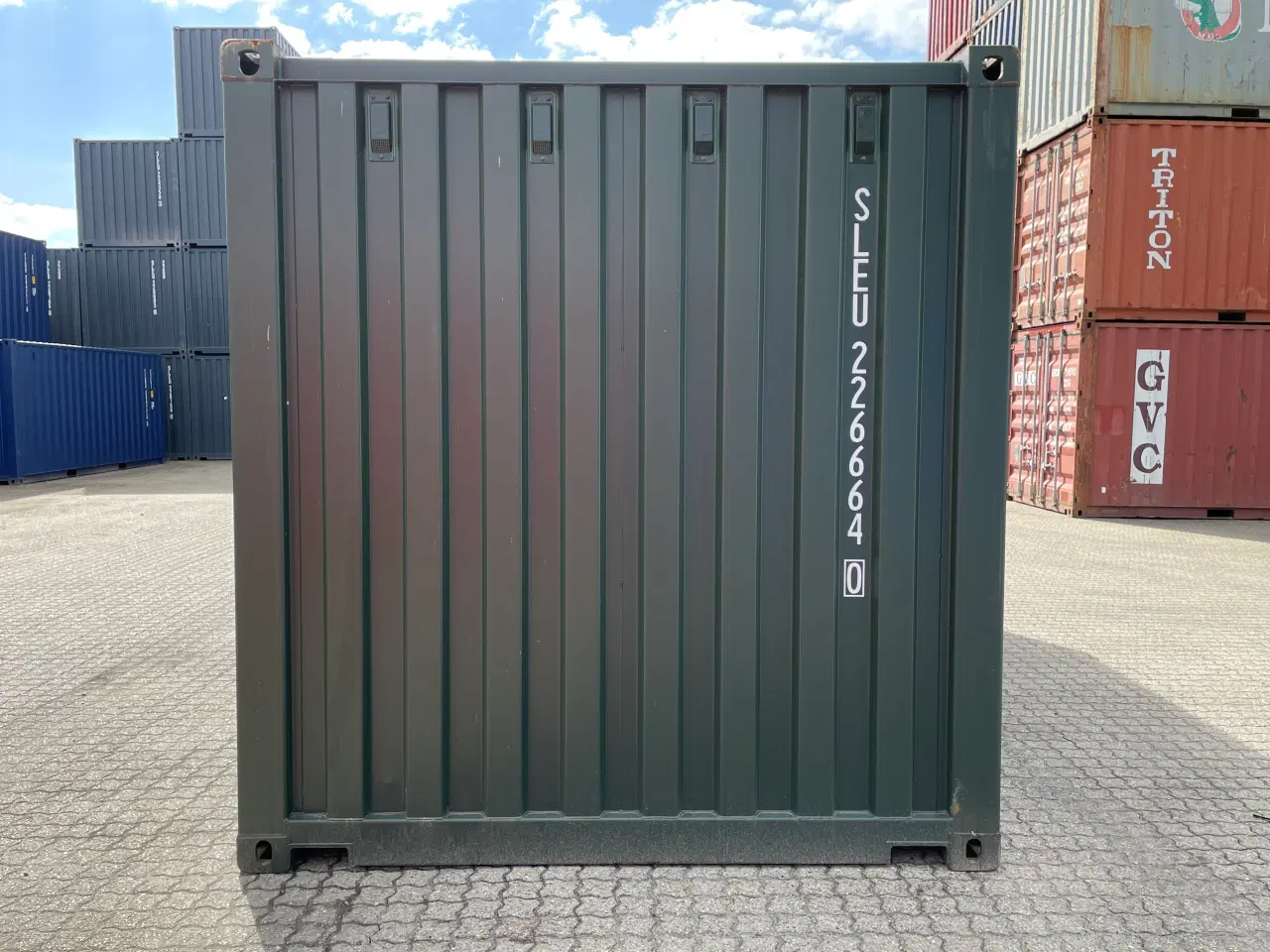 Billede 4 - 20´ fods Container i farve Ral: 6007 nye one way