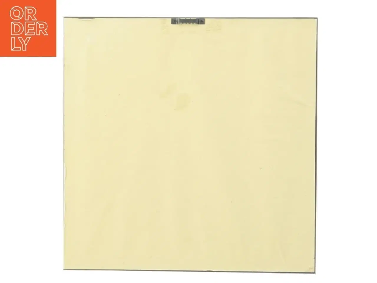 Billede 2 - Kvadratisk spejl med sort kant  (str. 34 x 34 x 2,5 cm)