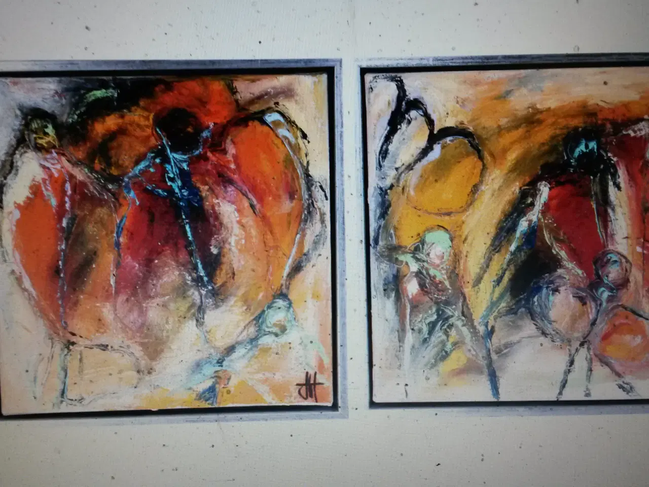 Billede 1 - 2 smukke Henrik Busk Andersen- 44-44 cm sign 