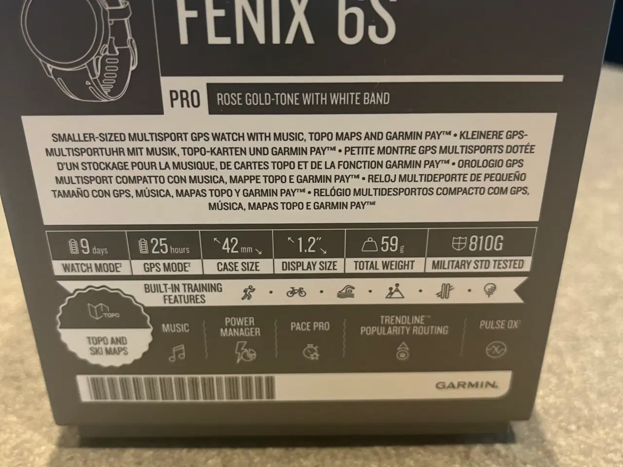 Billede 3 - Garmin Fenix 6S pro 