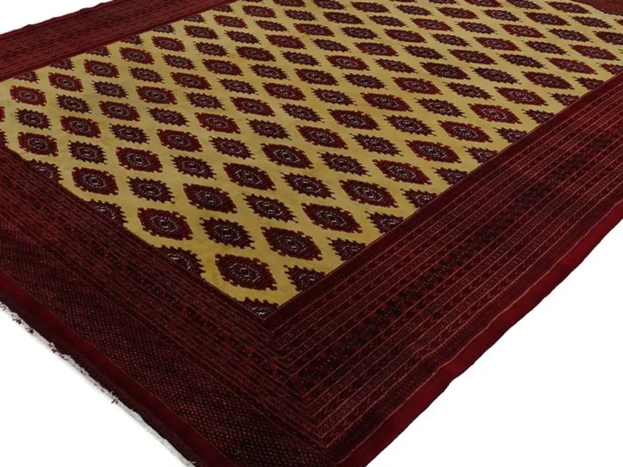 Billede 14 - Pakistansk håndknyttet Buchara tæppe - Certifikat