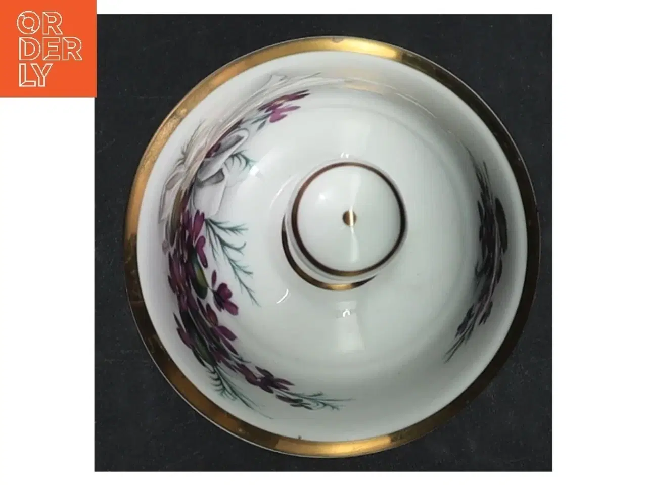 Billede 4 - Porcelænsklokke med violmotiv fra Countess