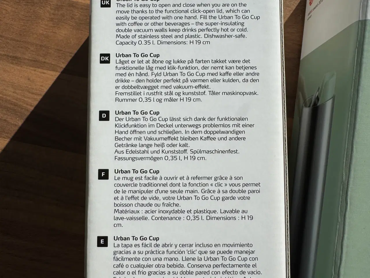 Billede 2 - Helt nye Urban to go cup fra Eva solo