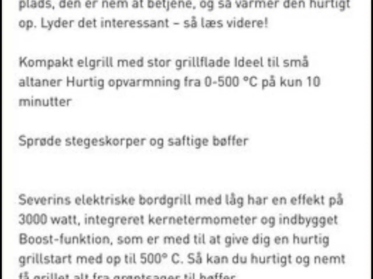 Billede 2 -  Grill & ovn SEVO/SMART/GT Severin effekt på 3000W