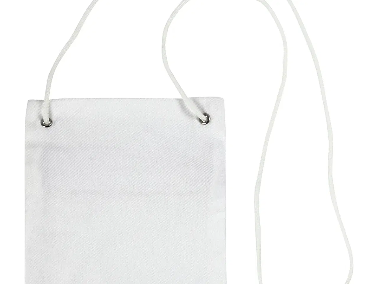 Billede 1 - Elegant Pengekat i Hvid - 13x15 cm, 100% Bomuld