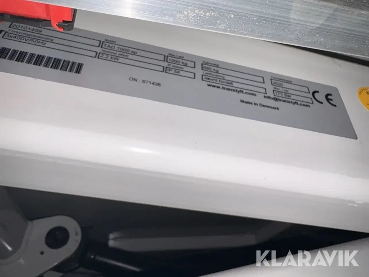 Billede 10 - Løftebord Translyft TAD 1000 sp