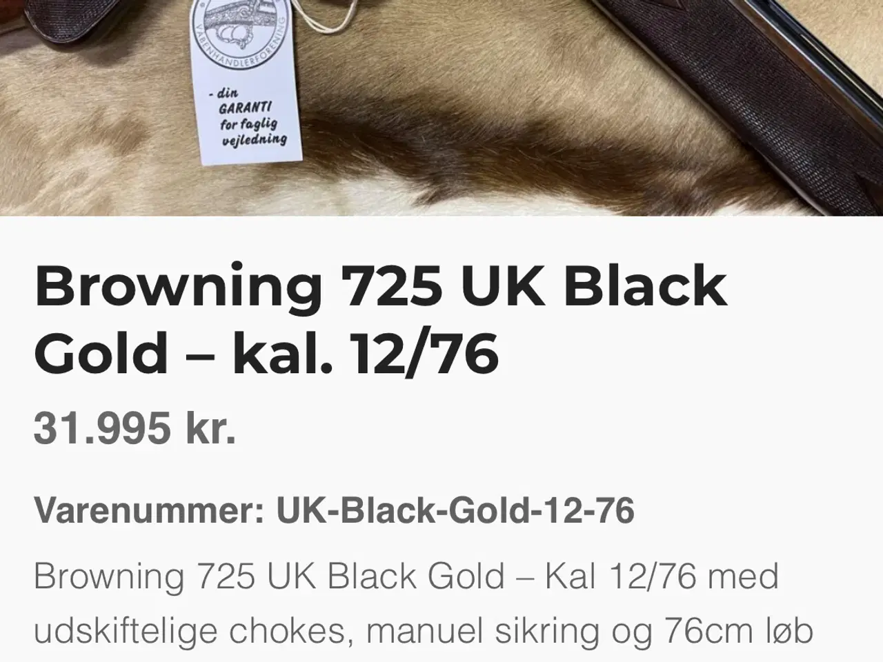 Billede 4 - Browning 725 Black Gold hunter 