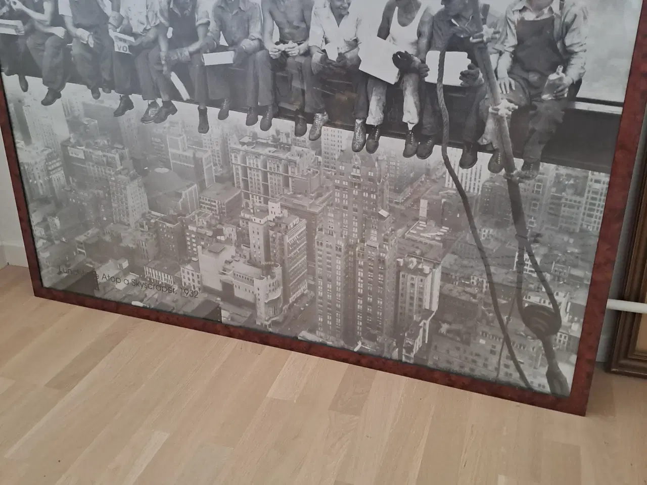Billede 2 - Plakat m/ramme, "lunchtime atop a skyscraper 1932"