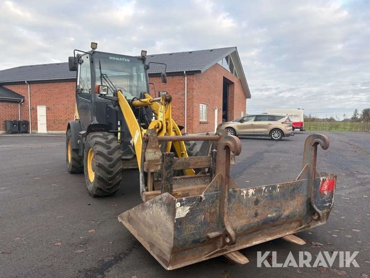 Billede 3 - Minilæsser Komatsu Hanomag WA70-5