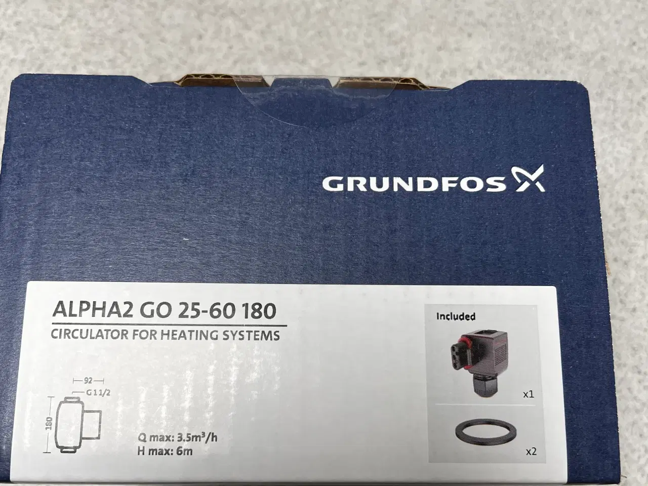 Billede 6 - Helt ny Grundfos Alpha2 25-60-180