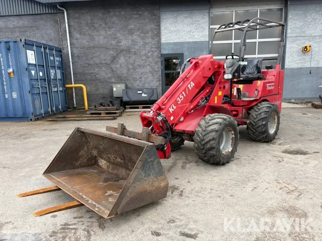 Billede 2 - Minilæsser Thaler Leder kL 351/TA med udskud og tilbehør