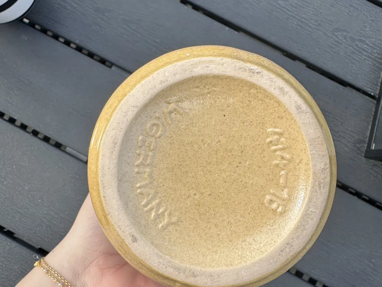 Billede 2 - Keramik vase med flerfarvet glasur