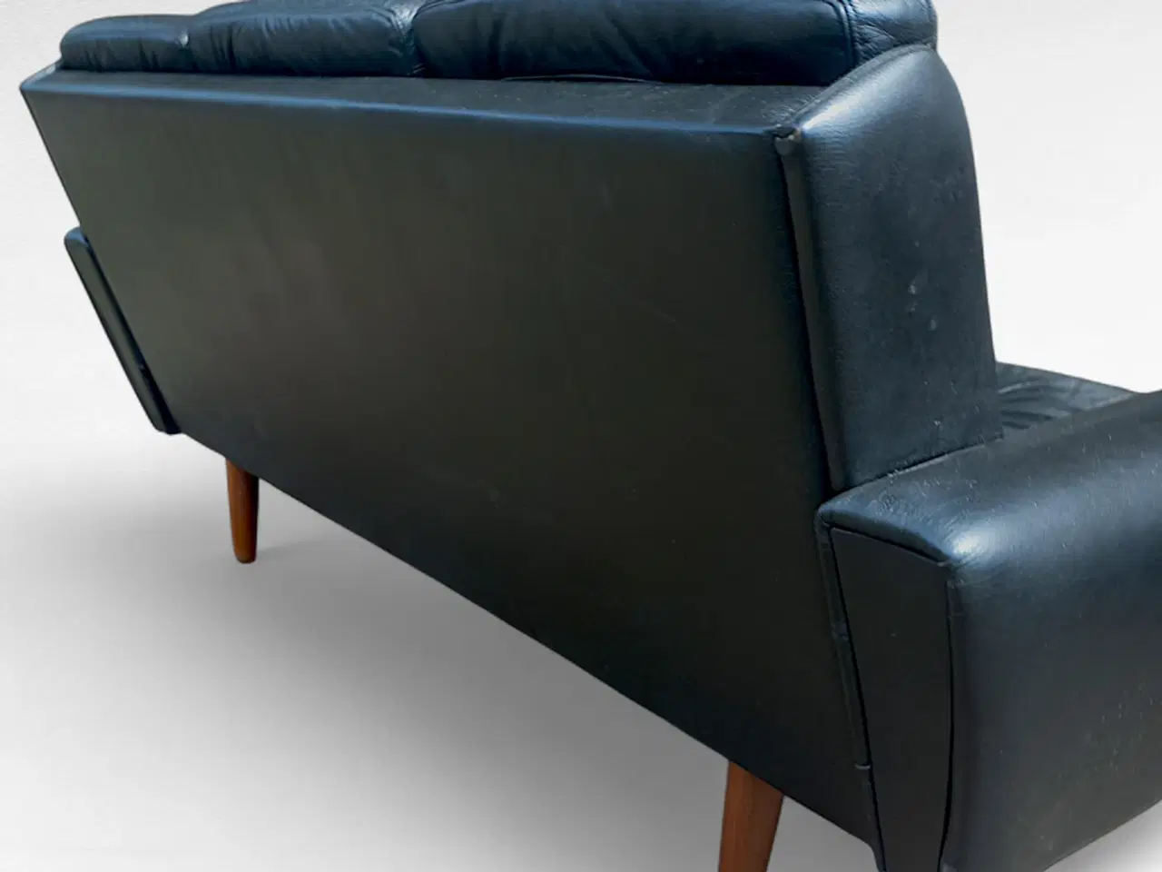 Billede 6 - Elegant 3-personers lædersofa fra 1960'erne