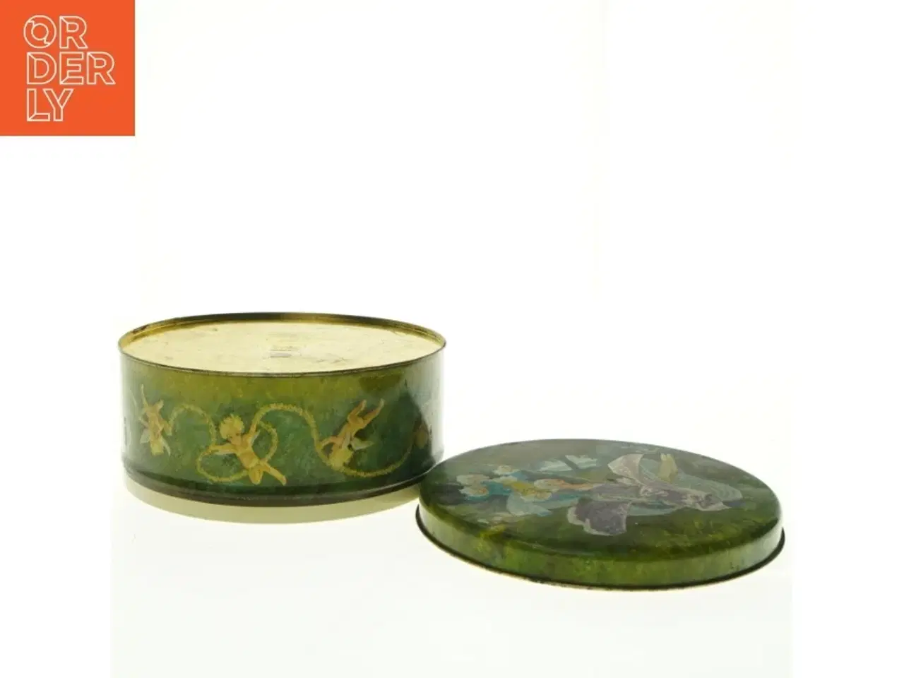 Billede 4 - Dekorativ vintage dåse fra Ira (str. Diameter, 23 cm 10 cm)