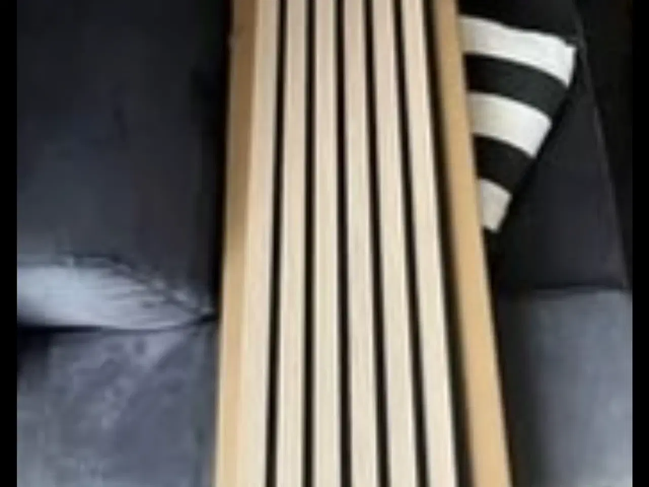 Billede 3 - I-Wood Akustikpanel Eg hvid olie, sort filt.