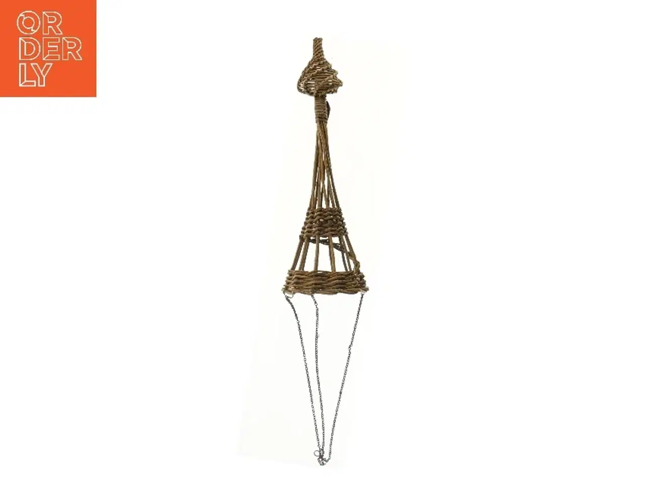 Billede 3 - Håndflettet pilekurv til ophæng (str. 49 cm)