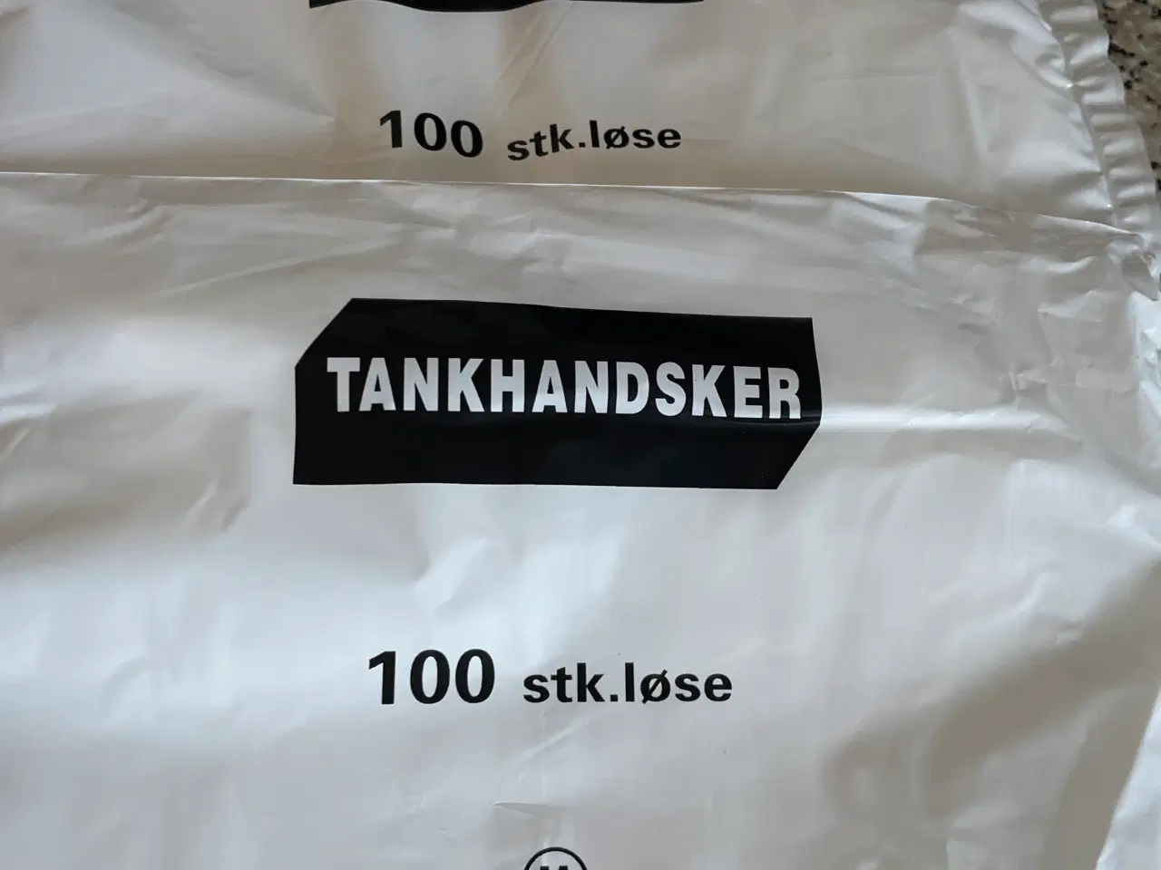 Billede 1 - Poser med 100 stk engangshandsker