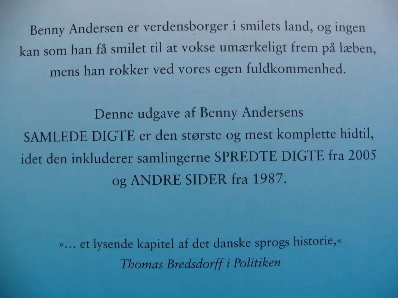 Billede 7 - Benny Andersen (1929-2018). Samlede digte
