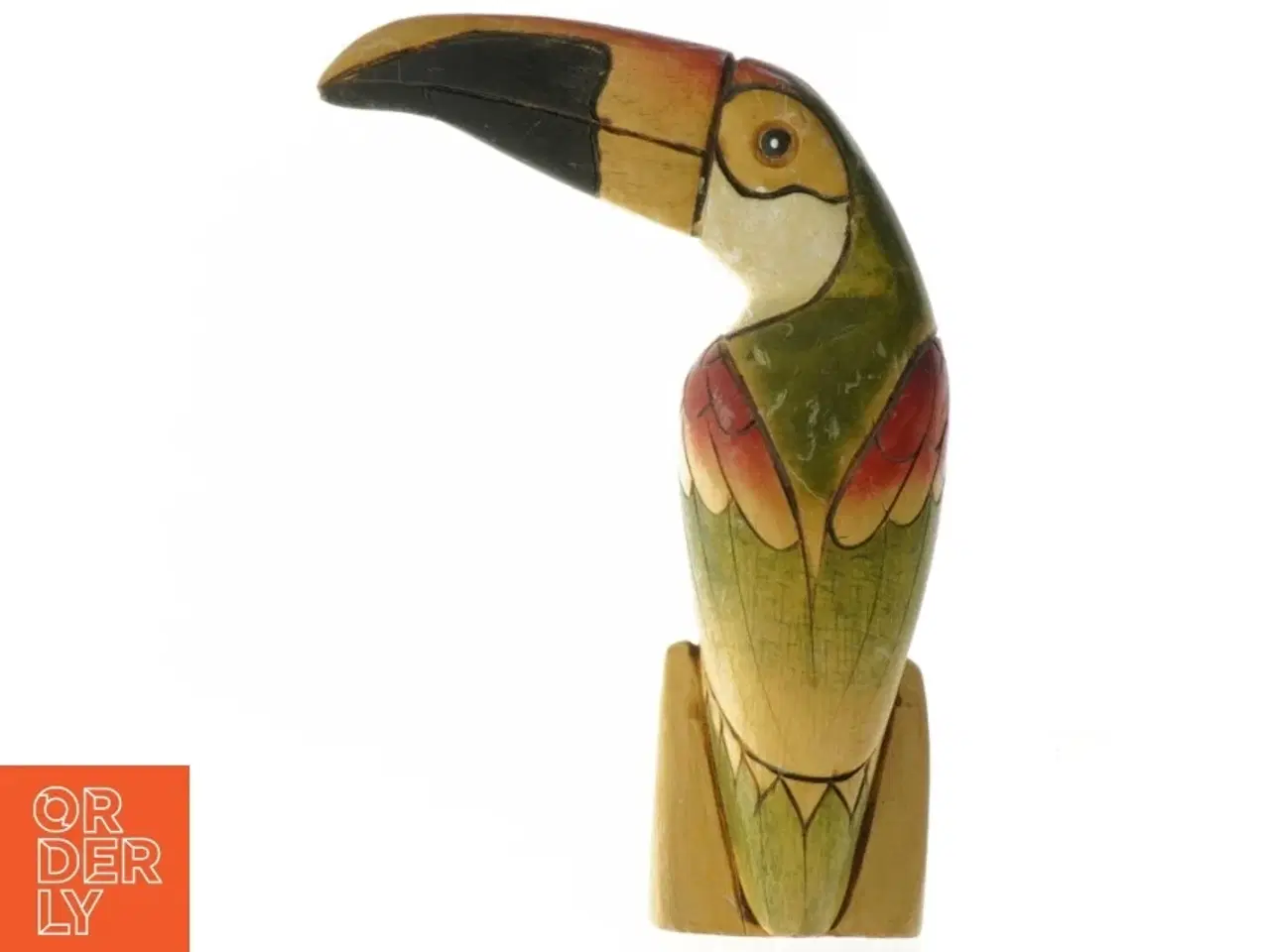 Billede 3 - Træfigur af tukan (str. 22 cm)