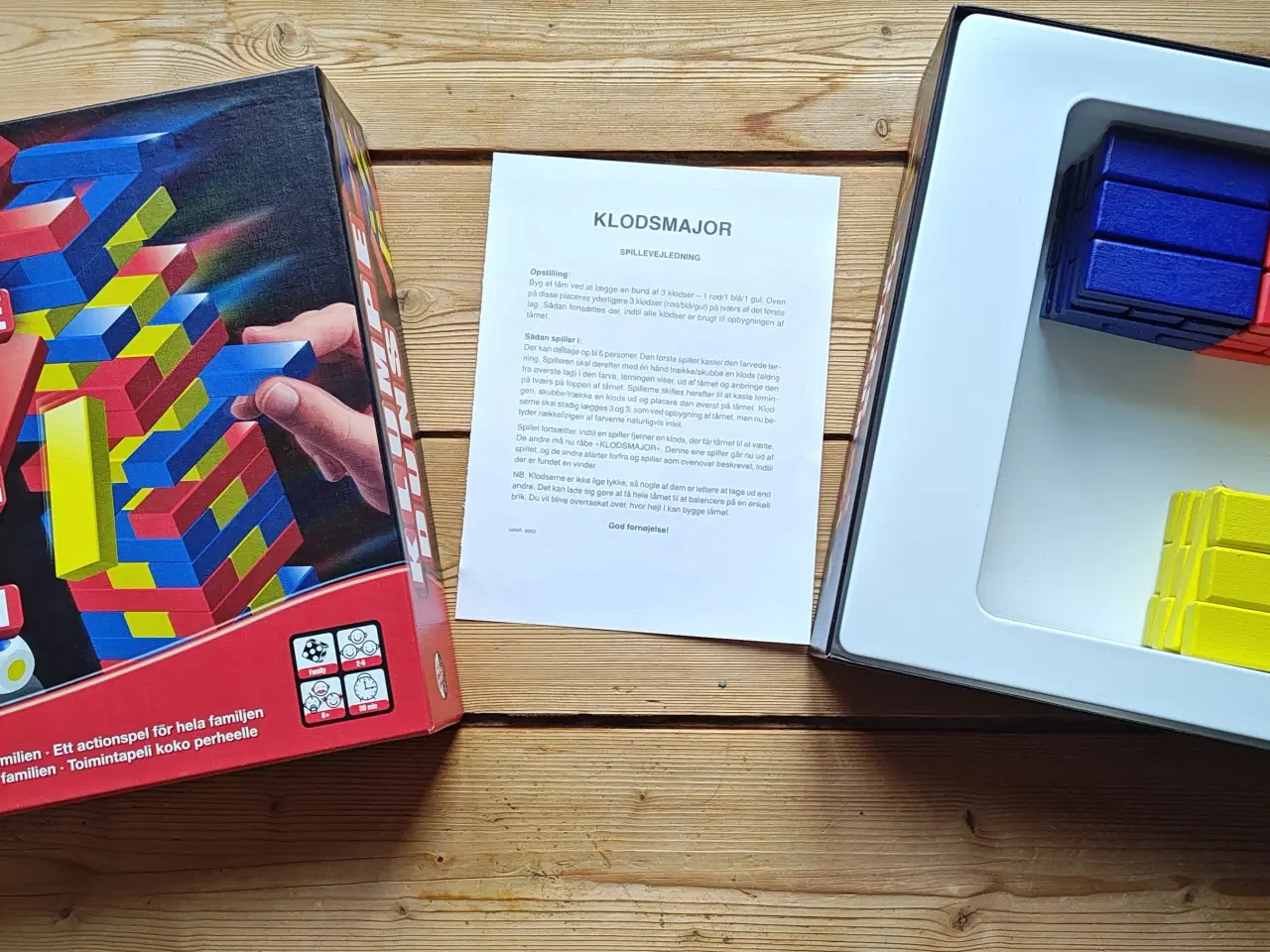 Billede 1 - Det helt rigtige klods major med træbrikker