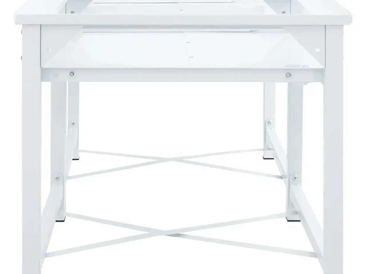 Billede 4 - Sokkel til vaskemaskine med udtrækshylder dobbelt hvid