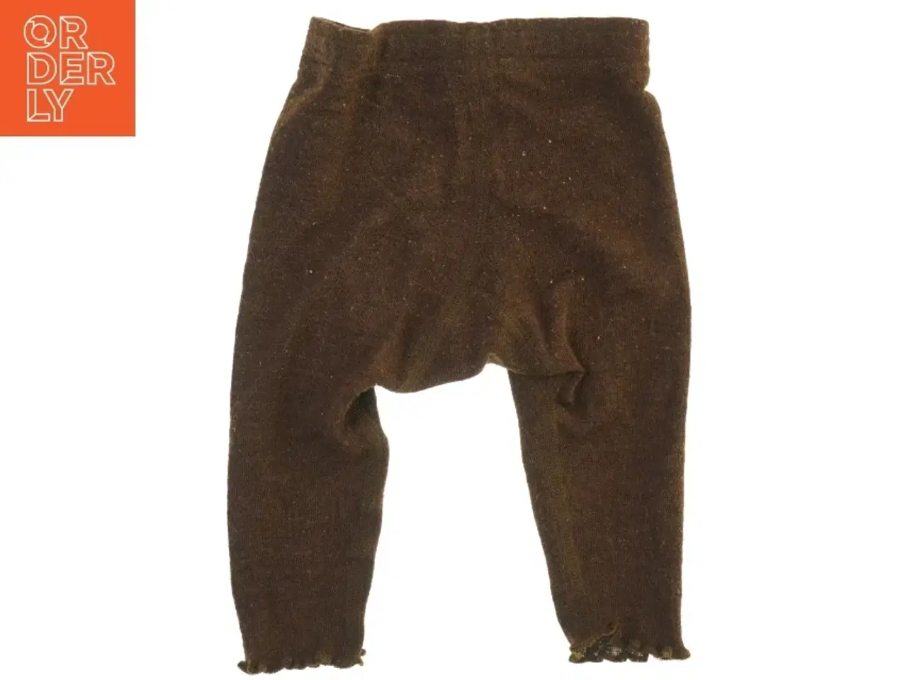 Billede 2 - Brune strikkede babybukser fra Dilling (str. 56 )