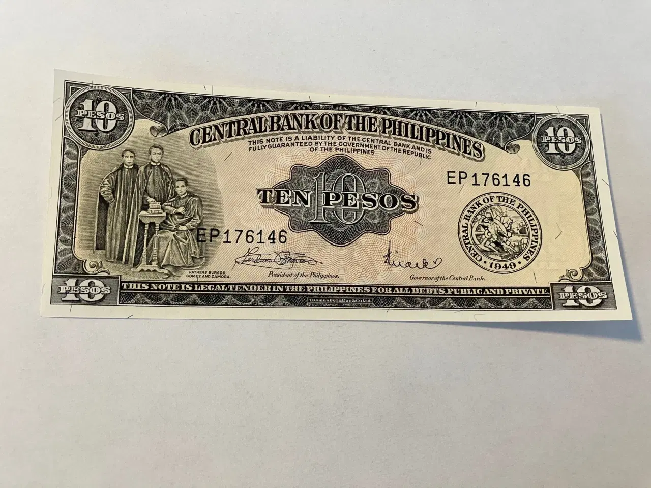Billede 1 - 10 Pesos Philippines 1949