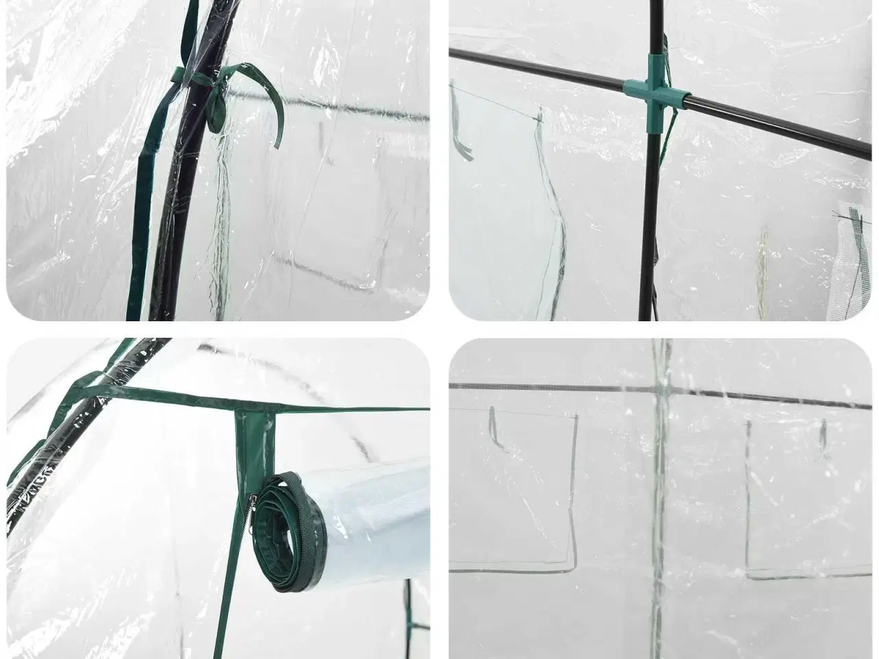 Billede 6 - Drivhus med ramme 160 x 200 x 192,5 cm PVC Transparent