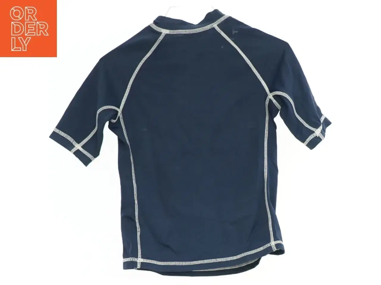 Billede 2 - Mørkeblå UV-bluse med hvid tekst fra GapKids (str. 104)